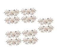 FOMIYES 5 Pares decoración de hebilla de zapato despedida de soltera nupcial clips Boda dama de honor fiesta hebillas de zapato accesorio de zapatos de pedrería Aleación de zinc Dorado