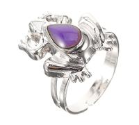 FOMIYES 5 Piezas Anillo Termocrómico Dedo Llave Anillo De Mujer Que Cambia De Color Anillos Extraños Anillos De Humor Anillos Ajustables Para Niñas Aleación