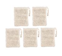 FOMIYES 5 Piezas Bolsa De Espuma De Jabón Jabones Naturales Bolsa De Jabón Exfoliante Esponja Dispensador De Jabón Jabon De Baño Contenedor De Jabón Bolsas De Jabón Yellow Ramina