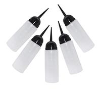 FOMIYES 5 Piezas Bote de Champú Botella de Tinte Cabello Contenedor de Tinte Recargable para Salón Boquilla Oblicua y Champú