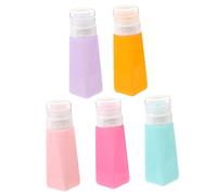 FOMIYES 5 Piezas Botellas Vacías para Loción Maquillaje y Jabón Botellas Rellenables de Viaje de Subenvasado Portátiles para Uso Diario Casa o Viajes