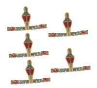 FOMIYES 5 piezas Diadema Serpiente Egipcia Dorada para Halloween Accesorio de Pelo Tocado de Fiesta Cosplay Unisex Material Duradero y Seguro Único