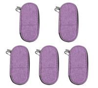 FOMIYES 5 Piezas estuche insulina neceser medicamentos Mantenedor de insulina traer insulina Frío viajar estuche de viaje de insulina reutilizable organizador de bolsas tela oxford Púrpura