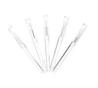 FOMIYES 5 Uds Varilla Transparente Cepillo De Cabeza Redonda Tinte De Labios Pincel De Maquillaje Aplicador De Labios Pincel De Silicona Maquillaje Aplicador De Pincel Pequeño