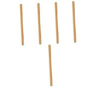 FOMIYES 5 Varillas De Masaje De Bambú Para Cuello Y Espalda Ganchos Para Relajar Los Músculos Y Amasar Las Manos Rodillos Portátiles Para El Cuerpo Masajeador De Bambú Marrón Claro