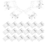 FOMIYES 50 Clips de Plástico Resorte Transparentes para Tarjetas de Identificación Sujetar Documentos y Billetes Portatarjetas Portátil para Oficina Presentación y Control de Acceso