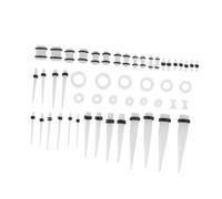 FOMIYES 50 Pcs Expansión De La Oreja Vertebral Puntiaguda Túneles Para Los Oídos Kit De Estiramiento De Medidores De Oreja Adorno Para Perforar La Oreja Galgas Cónico Colocar Acrílico
