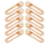 FOMIYES 50 Pcs Horquilla Clips De Cabello De Bolsa Pequeña Peine Para El Cabello Pinzas Para El Cabello Suministros De Diadema Novedosos Diadema De Pelo Accesorios Huecos Planchar Golden