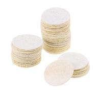 FOMIYES 50piezas Almohadillas De Lufa Exfoliantes Para Maquillaje y Cuidado Facial Reutilizables Removedor Maquillaje Facial Natural y Suave Esponjas Lavables Para Limpieza Profunda De Pie