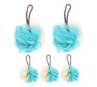 FOMIYES 5piezas Bola de Baño Exfoliante Esponjas Vegetales para Ducha para Baño y Gel de Ducha Color Natural y Grande