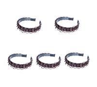 FOMIYES 5piezas Diadema Trenzada De Sintético Para Mujer Accesorio De Cabello Deslizante Para Especiales Color Marrón