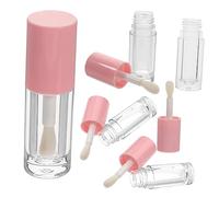 FOMIYES 5piezas Tubos De Brillo Labial Rellenables De Envase Con Varita Pequeño y Ligero