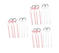 FOMIYES 6 Pares Lazos para Pelo Ballet Princesa Elásticos Suaves y Resistentes para Coletas y Trenzas Accesorios Versátiles para Niñas Diario y Escolar
