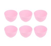FOMIYES 6 Piezas Bol de Silicona para Mascarillas Faciales Mediano Material Suave y Fácil de Limpiar y Apilar para Cuidado Facial y DIY Cosmético
