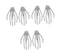 FOMIYES 6 Piezas Clip de Pelo Gótico con de Esqueleto y Cristales Accesorios Halloween Horquillas Resistentes para Peinados Únicos Cómodo para Fiestas y Cosplay
