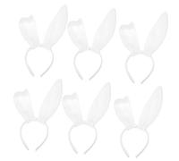 FOMIYES 6 Piezas De Diadema Con Orejas De Conejo Diadema De Conejo Esponjosa Diadema Para Perro Diadema De Conejo De Peluche Diadema De Conejo Con Acurrucada Diadema De Conejo