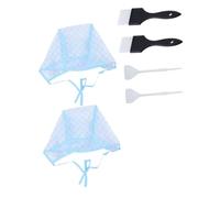 FOMIYES 6 Piezas Gorro para Tinte de Cabello Kit con Ganchos y Pincel para Salón Profesional de Mechas
