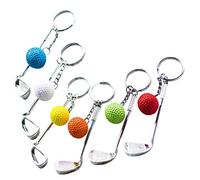 FOMIYES 6 Piezas Llaveros Miniatura de Colgantes Decorativos Claves y Accesorios de Deporte Colores