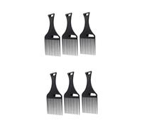 FOMIYES 6 Piezas Peine de Peluquería de Plástico Peine de Dientes Anchos para Desenredar Cabello Rizado y para Mujeres y Pelucas