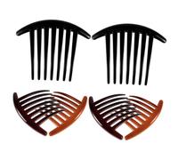 FOMIYES 6 piezas Peines Laterales de Dientes para Cabello Accesorios para Peinados Franceses Plástico para Mujeres Clips de Peine Decorativos y Funcionales