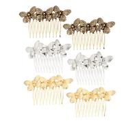 FOMIYES 6 Piezas Peineta Vintage hair topper pinzas para el cabello pasadores para niñas accesorios para el cabello mujer de pelo para la boda aleación