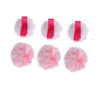 FOMIYES 6 Piezas Unidades Esponjas Redondas Suaves para Maquillaje Facial Portátiles y Flexibles para Polvos Sueltos y Compactos