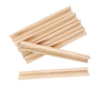 FOMIYES 6 Soportes de Madera sin Tratar para Fichas de Juegos de Mesa 19 CM Color Madera Natural Soporte para Dominó Mahjong y Bricolaje Estantes para Cartas Hechos a Mano Set de 6