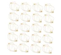 FOMIYES 60piezas Redecillas Invisibles Cabello de Ballet para Moño Invisible Cubiertas Doradas Malla Elástica Moños de Ballet para Mujeres Servicio de Comida Oficina y Eventos Especiales