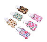 FOMIYES 6juegos Botellas Vacías Llaveros para Recipientes Portátiles para Jabón De Manos y Lociones Kit De Accesorios para Camping y