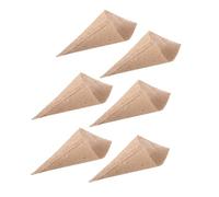 FOMIYES 6piezas Bolsa De Flores Para Decoración De Cumpleaños y Shower Estilo Arpillera Cono De Arpillera Para Bodas