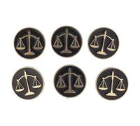 FOMIYES 6piezas Broche Metal Pin de Solapa de Abogado para Traje Vestido Bufanda Mochila Conjunto de Broches de Balanza Justicia Accesorios de Joyería para Hombre