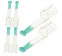 FOMIYES 6piezas Cabezas De Repuesto De Silicona Para Limpiadores De Oídos Accesorios Transparentes Para Adultos y Suaves y Eficaces La Eliminación De Cerumen
