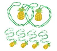 FOMIYES 6piezas Collar de Fiesta Hawaiana Temática de Piña Recuerdos para Fiestas Luau Accesorios para Decoración de Hogar Premios para Carnavales Escolares