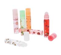 FOMIYES 6piezas Lápiz Labial Brillo De Labios Labiales Hidratantes Sabor Frutas Pomada Labial Transparente Para Cuidado De Labios