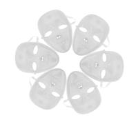 FOMIYES 6Piezas para Bricolaje Pack de Máscaras Faciales Completas para Pintar para Cosplay Roles