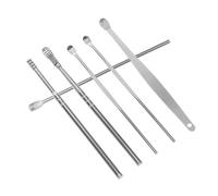 FOMIYES 6piezas Púas Oídos Espiral Kit Curetas De Acero Inoxidable Limpiador De Oídos Cómodo Para Eliminación De Cerumen Incluye Caja De Almacenamiento Para Uso Doméstico