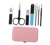 FOMIYES 7 Piezas De Almacenamiento De Uñas De Viaje Muerto Portátil Frente Caso Manicura Pick Tijera Inoxidable Ceja Uso Pinzas Cortaúñas Hombres Kits Kit De Salón - Para Archivo
