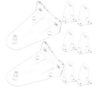 FOMIYES 8 Clips de Sujeción Inferiores para Persianas Transparentes, Soporte Pom Resistente de 1 Pulgada, Paquete de 8 Unidades para Riel Inferior, Accesorios para Persianas en Ventanas