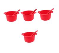 FOMIYES 8 Juegos Calentadores Rellenar Kit De Depilacion Para Mujer Verter Barras De Cera Para El Cabello De Cera Quemador Horno Limpiador Fusor De Sílice Rojo Reutilizable