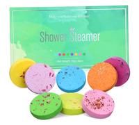 FOMIYES 8 Pastillas Aromáticas para Ducha Sal Marina, Disolución Rápida Manchas, Ideales para Baño Relajante y Cuidado Piel Femenina