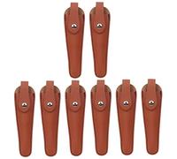 FOMIYES 8 Piezas Bolsa De Pu Bolsa De Cuero Peluqueros Porta Bolsas De Pelo Herramienta De Estilista De Bordado De Peluquero Funda De Tijera Para Peluquería Fundas De Peluquero Fundas De