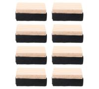 FOMIYES 8 Piezas Borrador de Fieltro de Madera para Pizarra Negra y Clara, Diseño Compacto Estilo Campus, Ligero y Multifuncional para Uso Escolar Casa