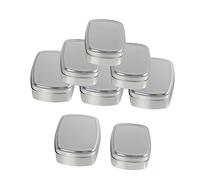 FOMIYES 8 Piezas Caja Metálica Cuadrada para Jabón de Aluminio Tapa Hermética Diseño Portátil y Resistente para Guardar Jabón Sólido para y Diario