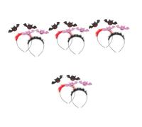 FOMIYES 8 Piezas Diademas Halloween Bat Headbands Cosplay Accesorios Pelo Fiesta Disfraz Negro y para Adultos