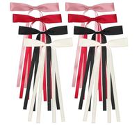 FOMIYES 8 Piezas Horquilla de Lazo Cabello Lazos Finos Pasadores Clips Cabello Pequeños para Mujeres Cintas Clip Accesorios para Mujeres