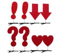 FOMIYES 8 Piezas Pinzas Decorativas Cabello con Forma de Corazón Pinzas Kawaii Divertidas Adornos Cabello para Niñas Accesorios Creativos para Fiestas y Peinados Diarios