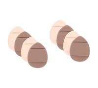 FOMIYES 8 Piezas soplo de la yema del dedo maquillaje cushion colocador de maquillaje pequeños soplos de polvo maquillaje de hojaldre borla triangular polvos borla para empolvarse mezcla
