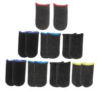 FOMIYES 8 Protectores de Dedos Ultrafinos Transpirables Resistentes al Sudor de Mangas Elásticas para Móviles Ajustables para Manos Mejora la Precisión y Comodidad