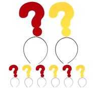 FOMIYES 8piezas Diadema Signo De Interrogación Divertida Accesorios Creativos Cabello Tocado De Disfraz Para Halloween Navidad Fiesta y Fotomatón