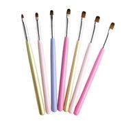 FOMIYES 8piezas Suplementos De Manicura Pinceles Uñas Gel Bolígrafo Para Dibujar Ligero y Cómodo